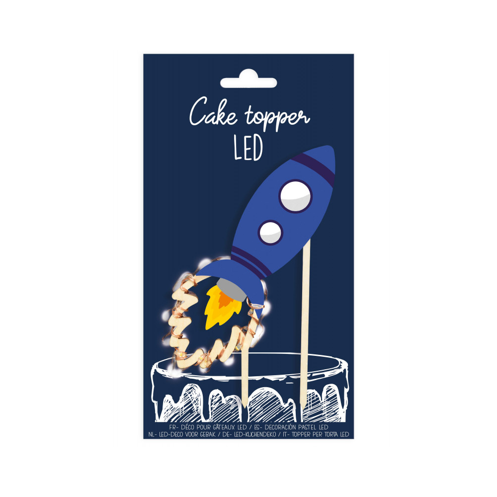 ScrapCooking® Rocket  LED Cake Topper