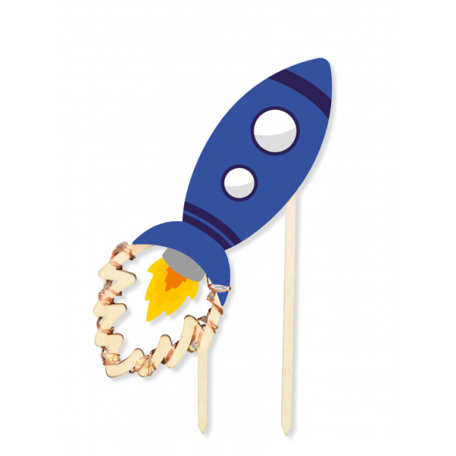 ScrapCooking® Rocket  LED Cake Topper