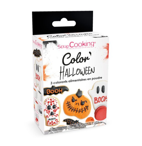 Halloween-Themed Powdered Food Colourings - Set Of 3