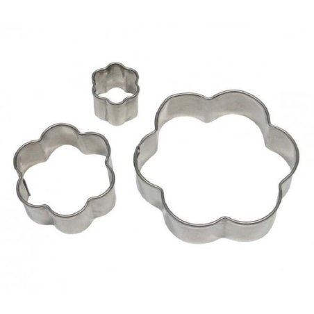 PME Flower -Stainless Steel Cutter Set Of 3