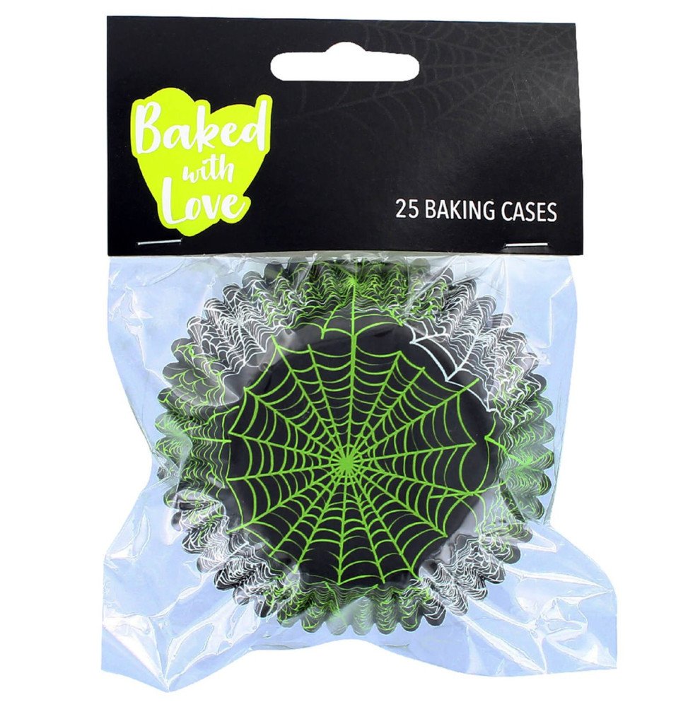 Foil Lined Spiderweb Baking Cases - Set Of 25