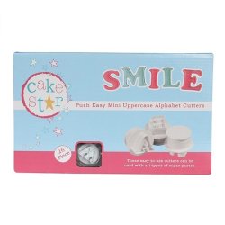 Mini Cake Star Easy Push Alphabet Cutters- Upper Case