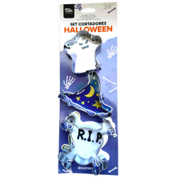 Ghost, Witch Hat And Sugar Skull Cutters - Set Of 3