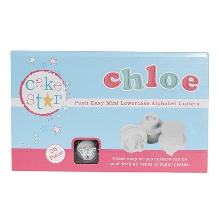 Cake Star Push Easy Mini Cutters - Lowercase - Alphabet Set 26 Piece