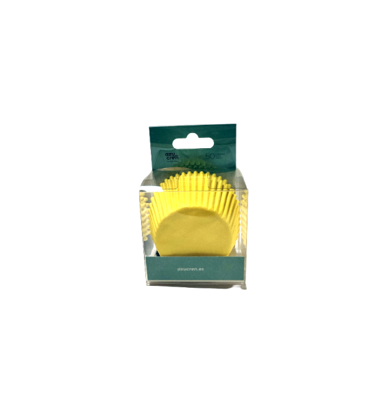 Azucren Yellow Cupcake Cases - Set Of 50