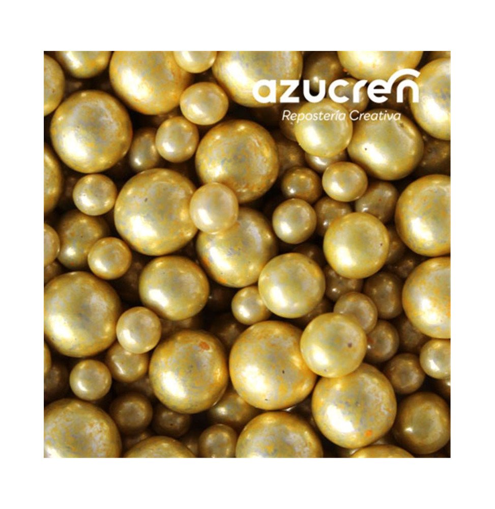 Azucren Pearls 4,6,8mm Gold - 90 g