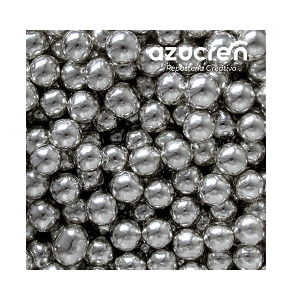 Azucren Pearls 8mm Silver - 90 g