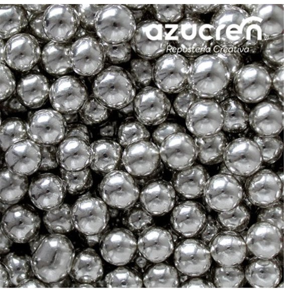 Azucren Pearls 8mm Silver - 90 g