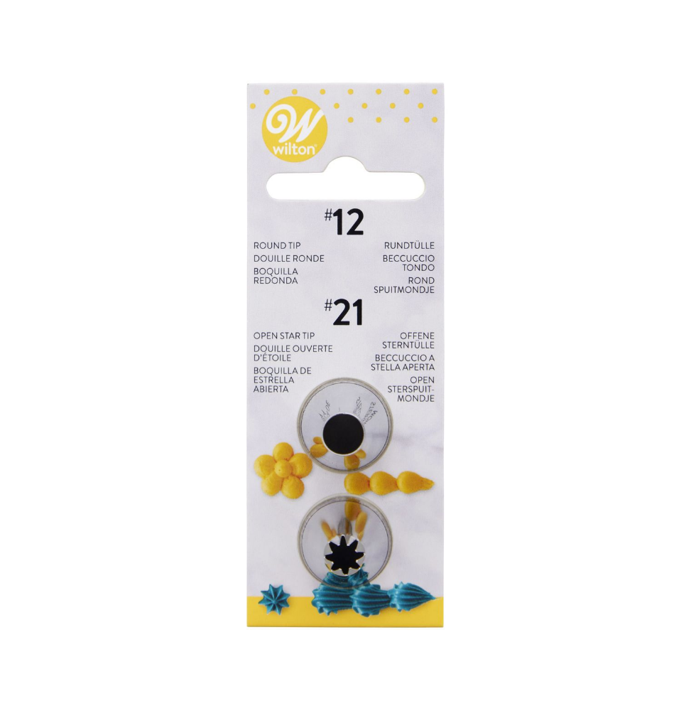 Wilton Nozzle Disposable 12 x 21 - Tip Set Of 2 Wilton Nozzle Disposable 12 x 21 - Tip Set Of 2
