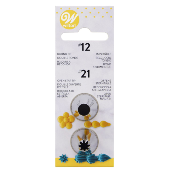 Wilton Nozzle  Disposable 12 x 21 - Tip Set Of 2