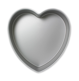 Heart Cake Pan Aluminium - (6 x 3" / 76 x 152mm)