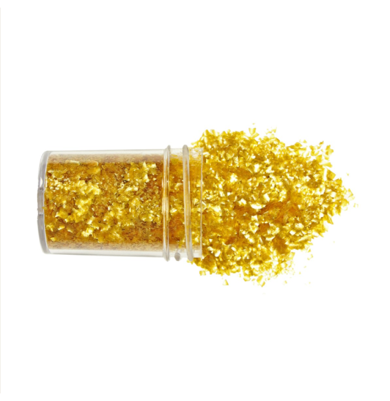 PME Edible Glitter Flakes Gold -  7.1g