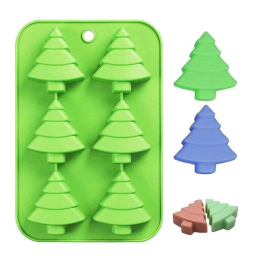 Christmas 6 Tree Chocolate Silicone Mold