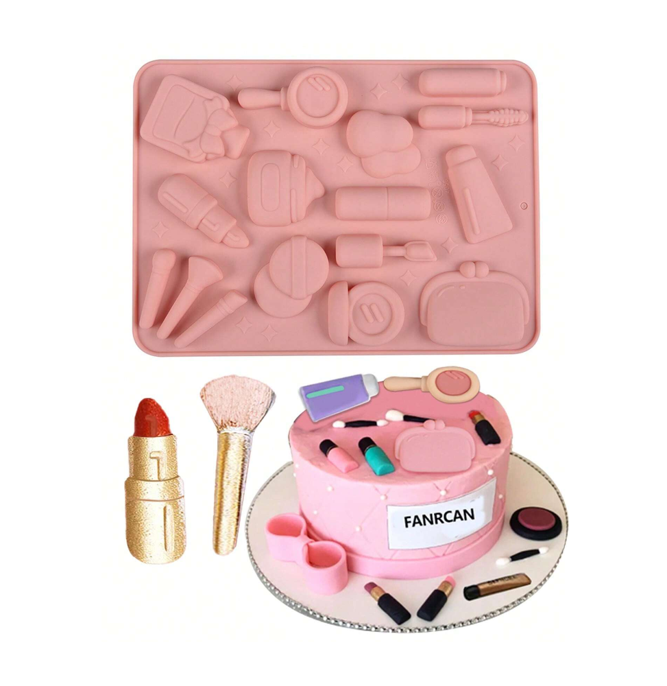 Makeup-Shaped Chocolate Silicone Mold