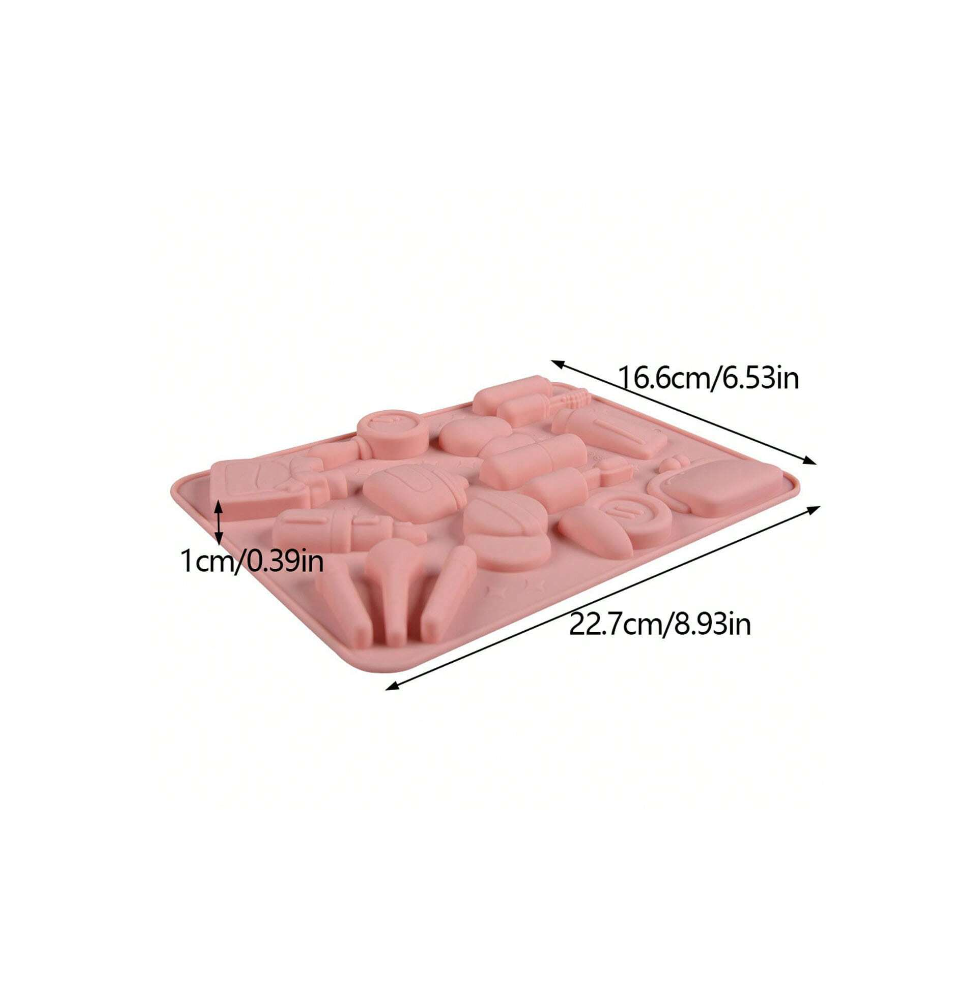 Makeup-Shaped Chocolate Silicone Mold