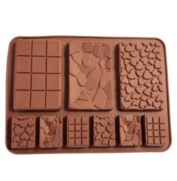 Heart & Broken Pieces Chocolate Silicone Mold