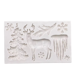 Tree Reindeer Christmas Silicone Mold