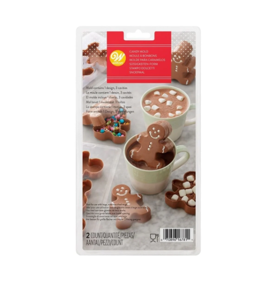 Wilton : 3D Candy Mold Hot Chocolate Gingerbread  3D