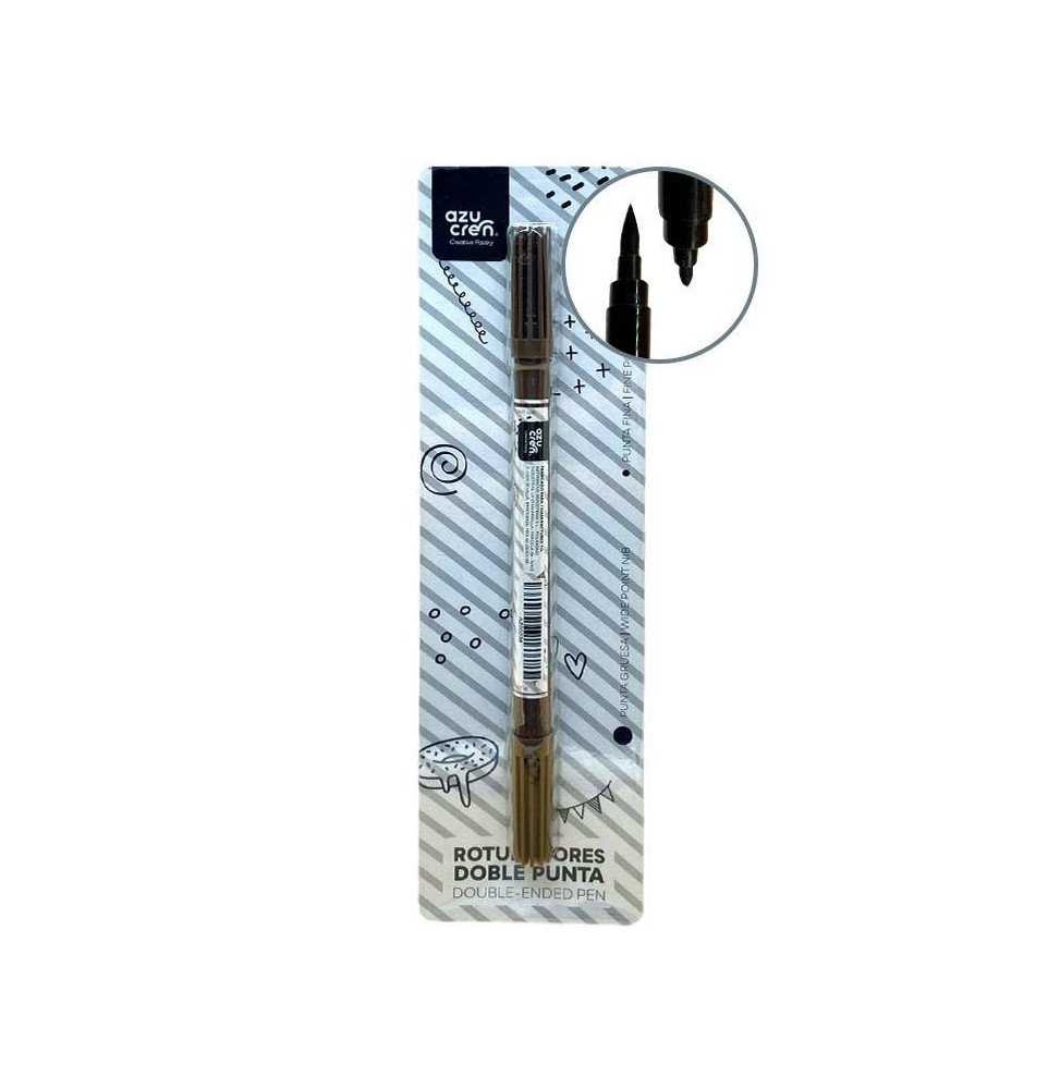 Azucren Double Ended Pen - Brown