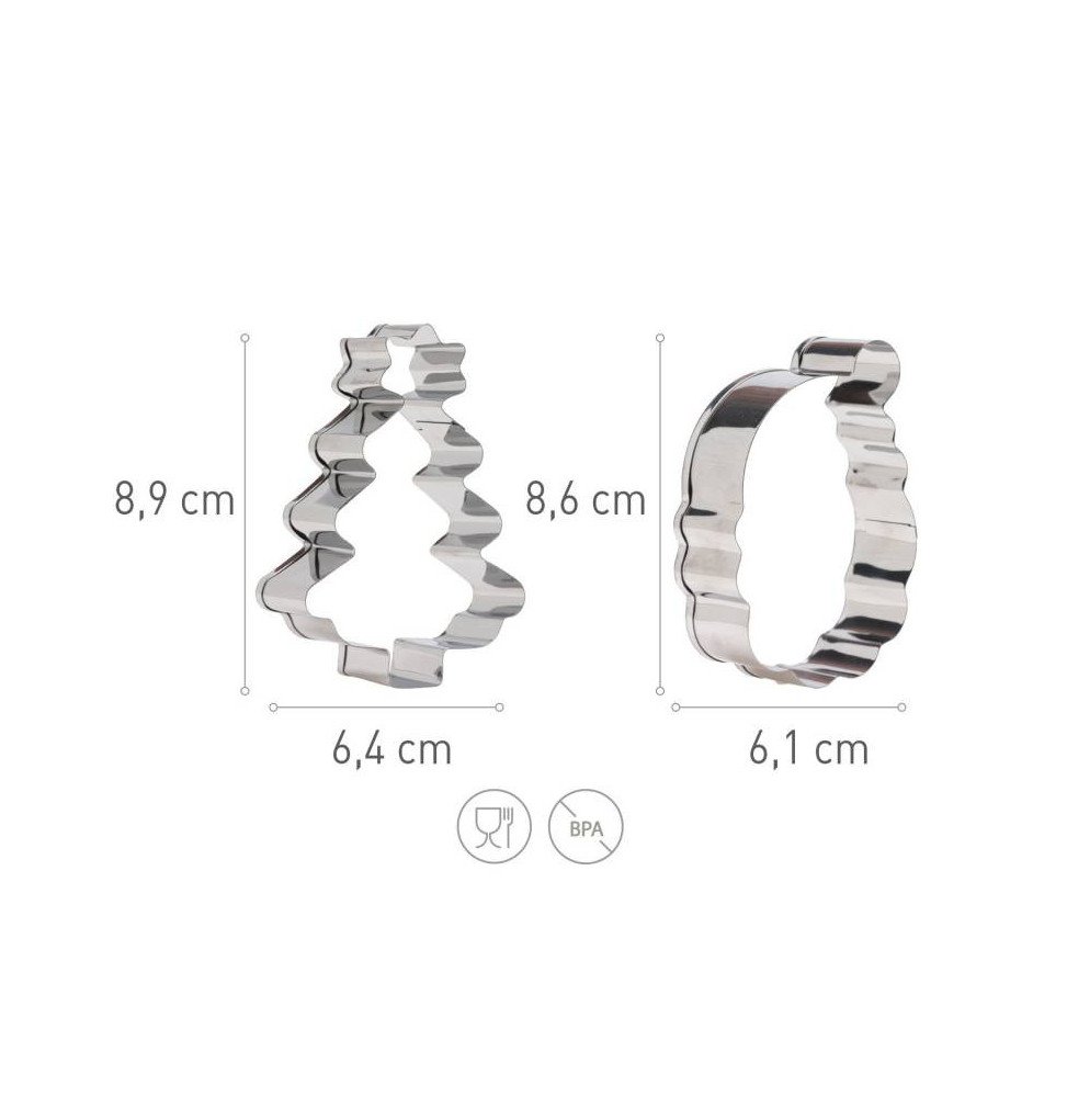 Dekora Christmas Cutters - Set Of 2