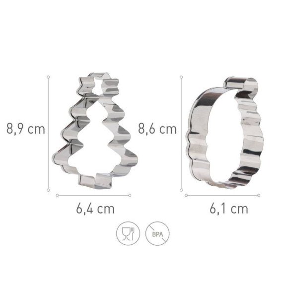 Dekora Christmas Cutters - Set Of 2