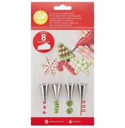 Wilton Cookie Decorating Kit Christmas - Set Of 12