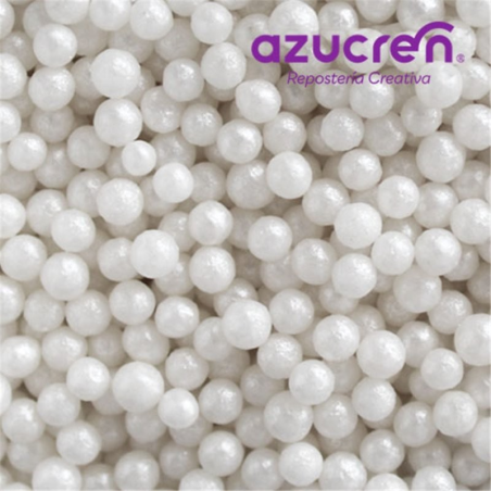 Azucren Big Jar Pearls 4mm White - 900 g