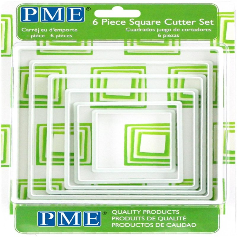 PME Square Cutter - 6 Set PME Square Cutter - 6 Set