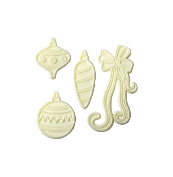 JEM  Christmas Cutters - Christmas Baubles and Bow - Set of 4