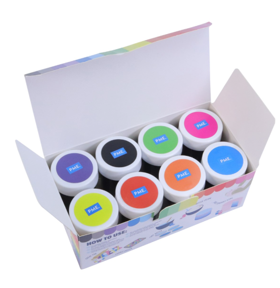 PME - Paste Food Colour - Set of 8