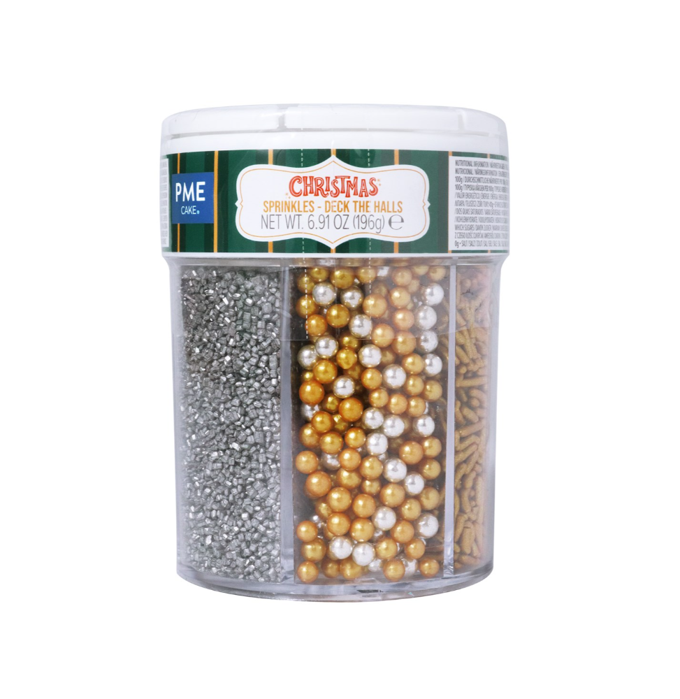 PME 6-in-1 Christmas Sprinkle Set - Holiday Sparkle -196g