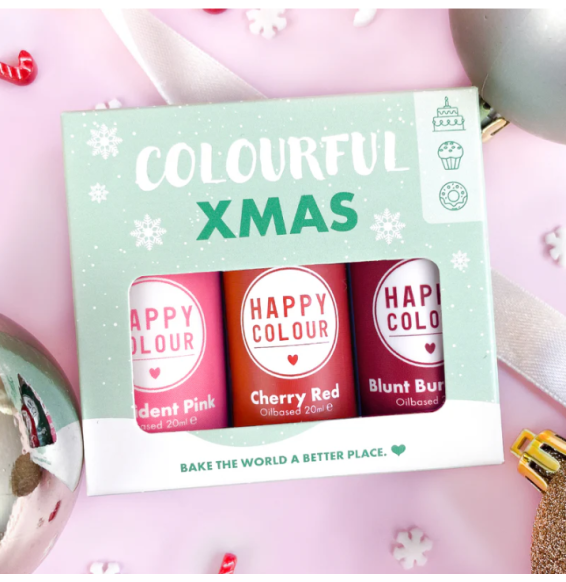 Happy Color Trio Xmas Colours Oil Base- Set Of 3