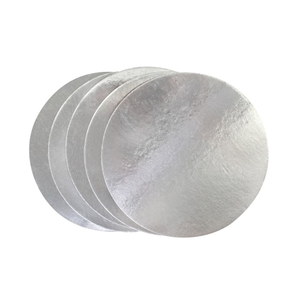 PME - 6'' Round Cake Cards Silver