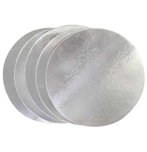 PME - 6'' Round Cake Cards Silver