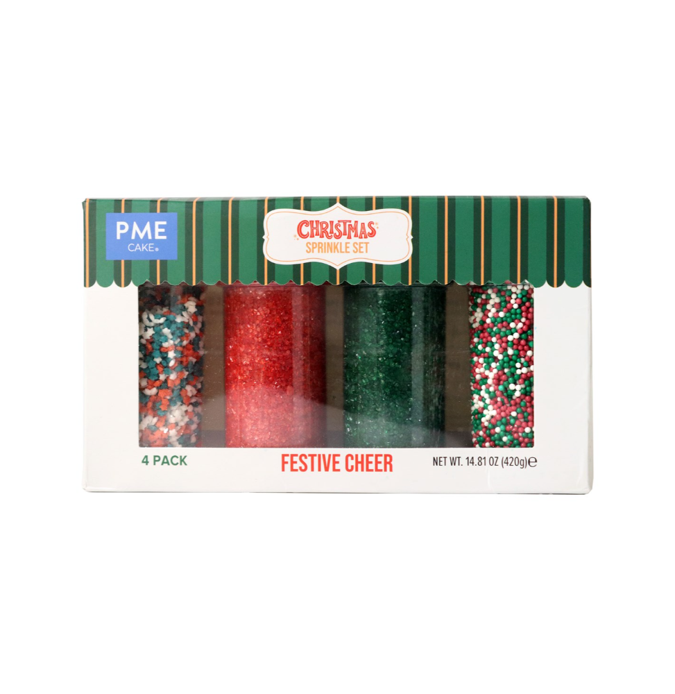 PME Christmas Sprinkle - Festive Cheer (420g) - Set of 4