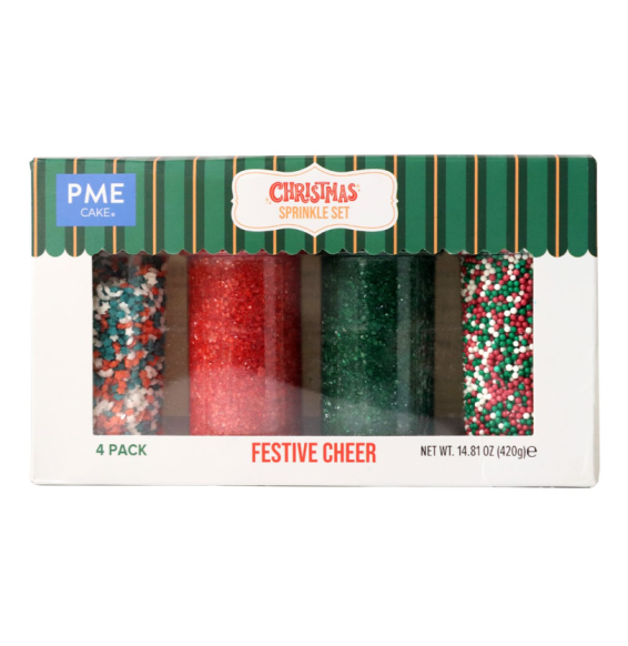 PME Christmas Sprinkle - Festive Cheer (420g) - Set of 4