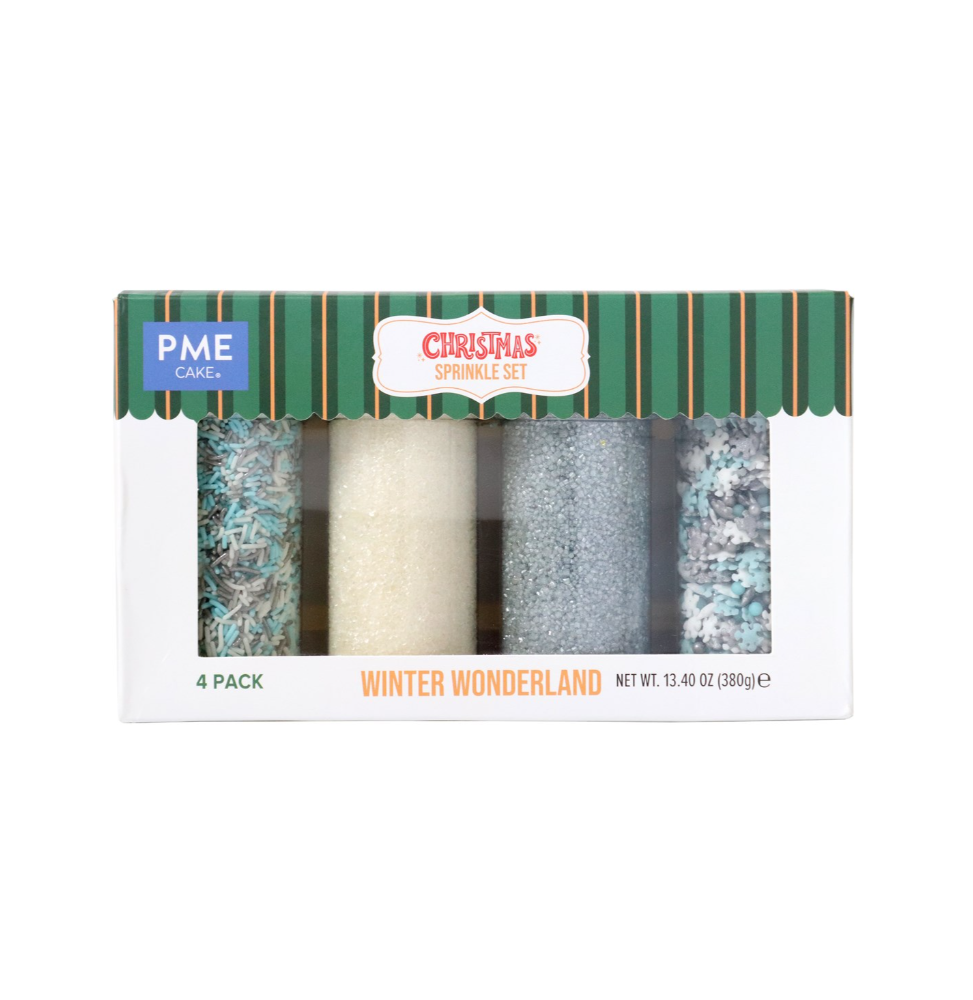 PME Christmas Sprinkle - Winter Wonderland (420g) - Set of 4