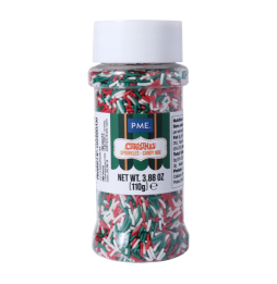 PME Christmas Sprinkles - Candy Cane Mix (110g)