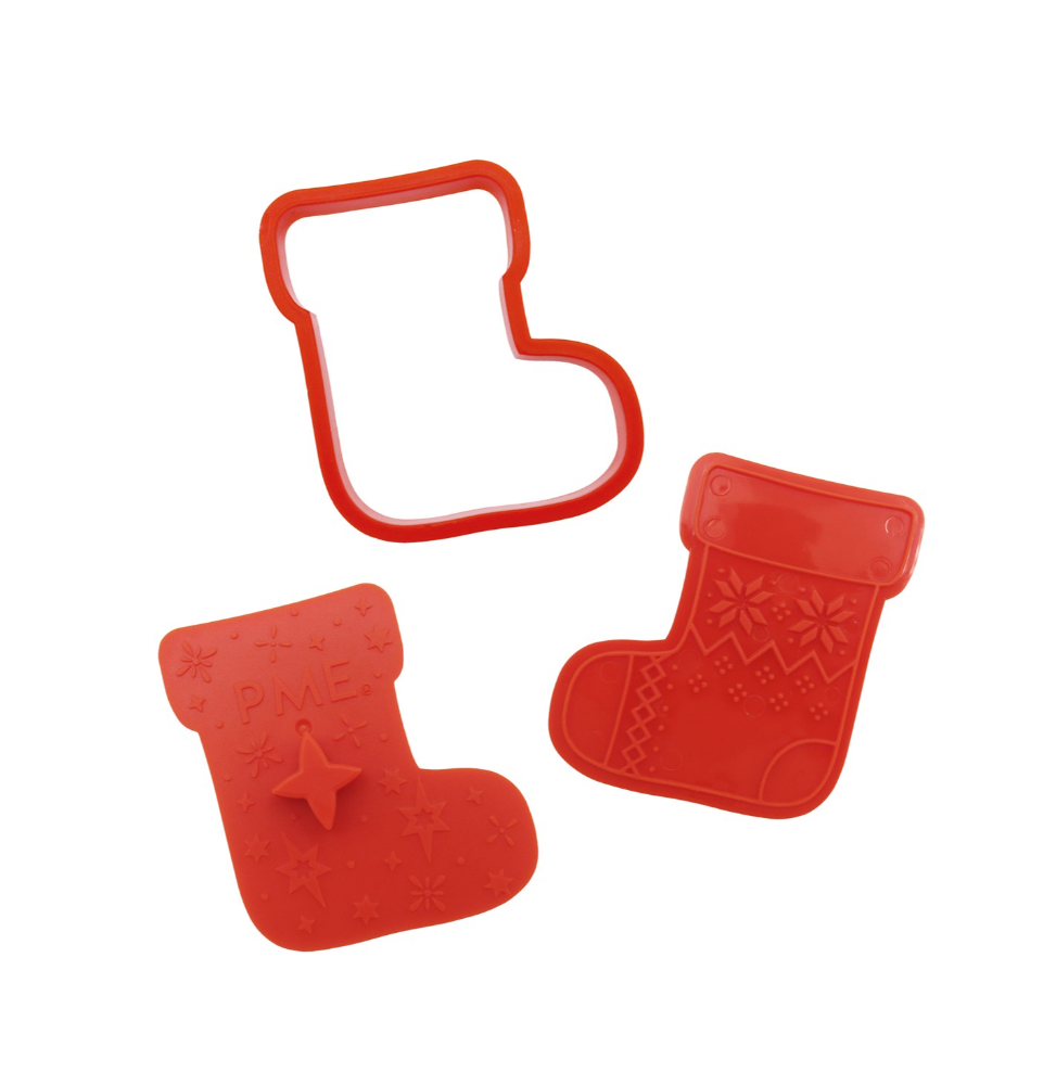 PME Christmas Cookie Cutters & Stamps - Cozy Christmas - Set of 3