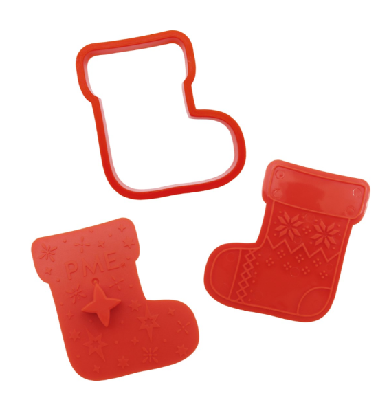 PME Christmas Cookie Cutters & Stamps - Cozy Christmas - Set of 3