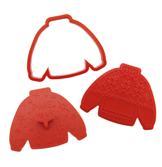 PME Christmas Cookie Cutters & Stamps - Cozy Christmas - Set of 3