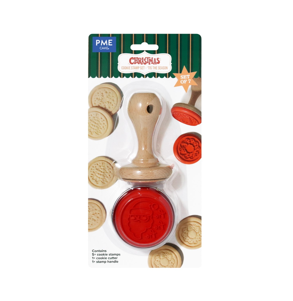 PME Christmas Cookie Stamp - 'Tis the Season! - Set of 7