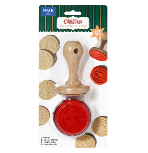 PME Christmas Cookie Stamp - 'Tis the Season! - Set of 7