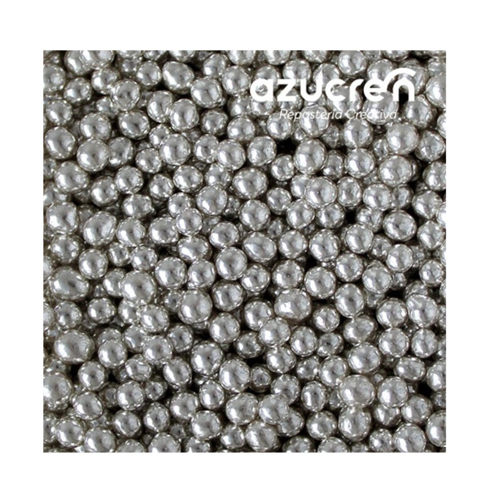 Azucren Pearls 4mm Silver - 90 g