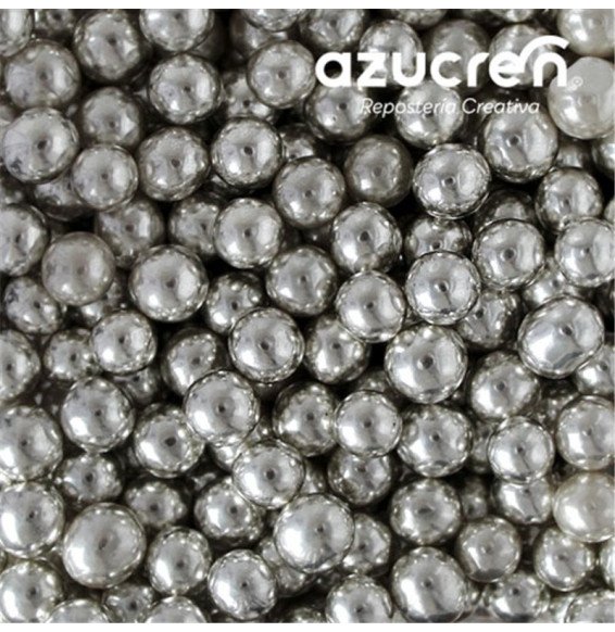 Azucren Pearls 6mm Silver - 90 g