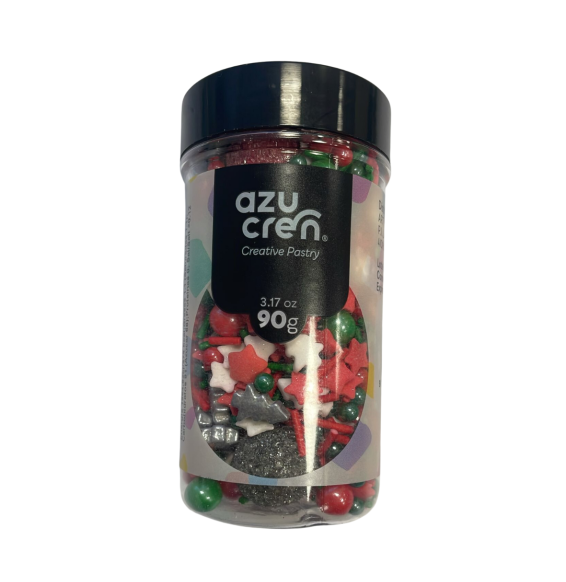 Azucren Light Christmas Sprinkles - 90 g