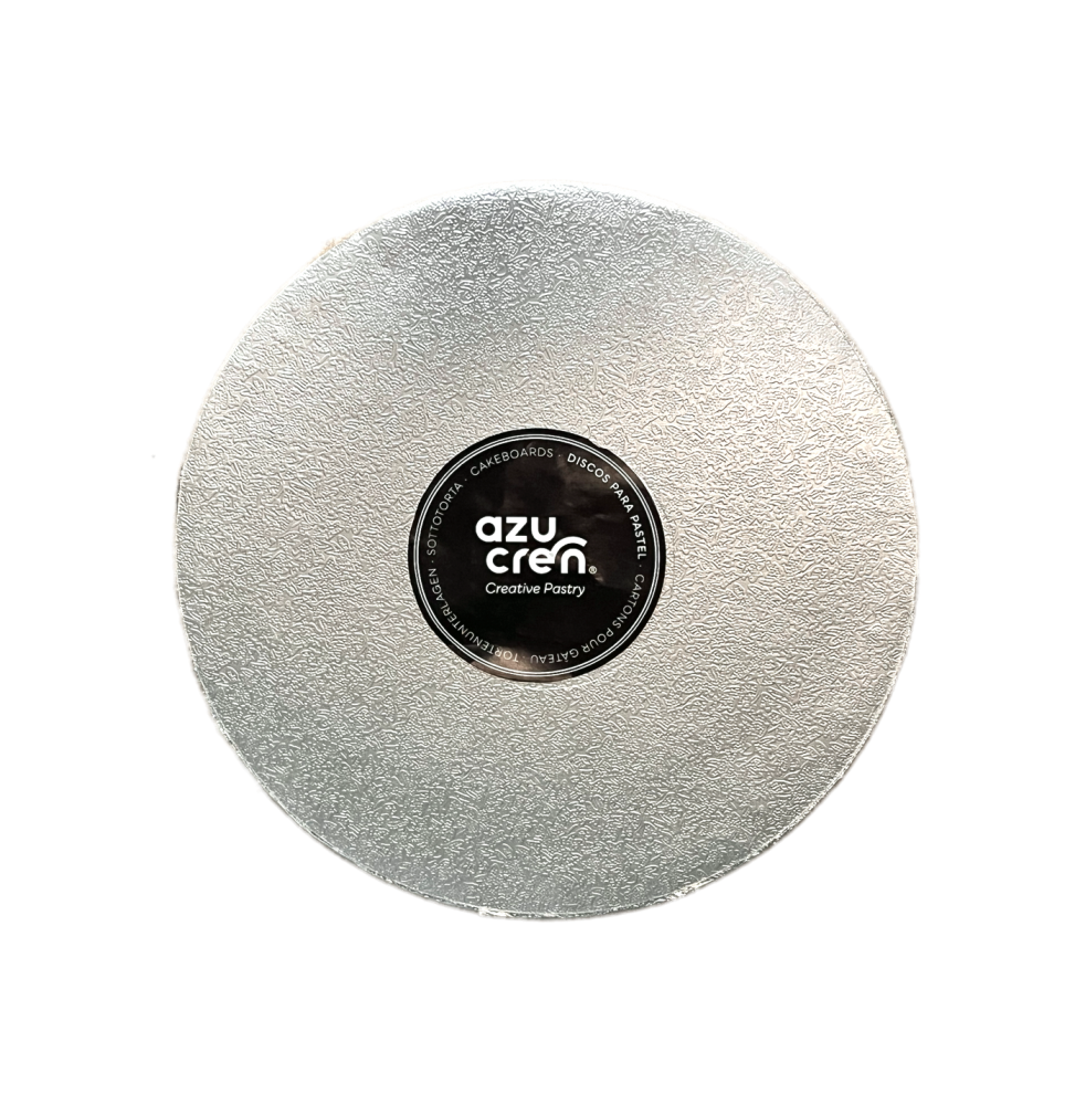 10'' Cake Board Extra Strong Round - Silver