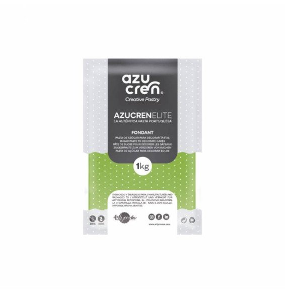 AzucrenElite Fondant Fluorescent Green - 1Kg