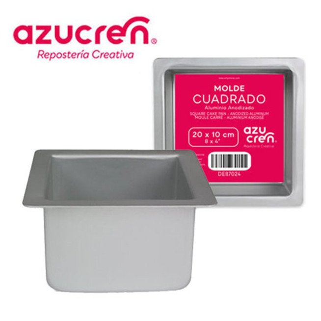 Square Cake Tin - 8" x 4'' Deep