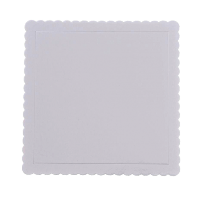 12'' Extra Strong Square Cake Card White  - 30cm x 30cm x 3mm